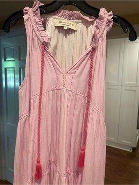 RO'S GARDEN Pink Sleeveless Maxi Dress